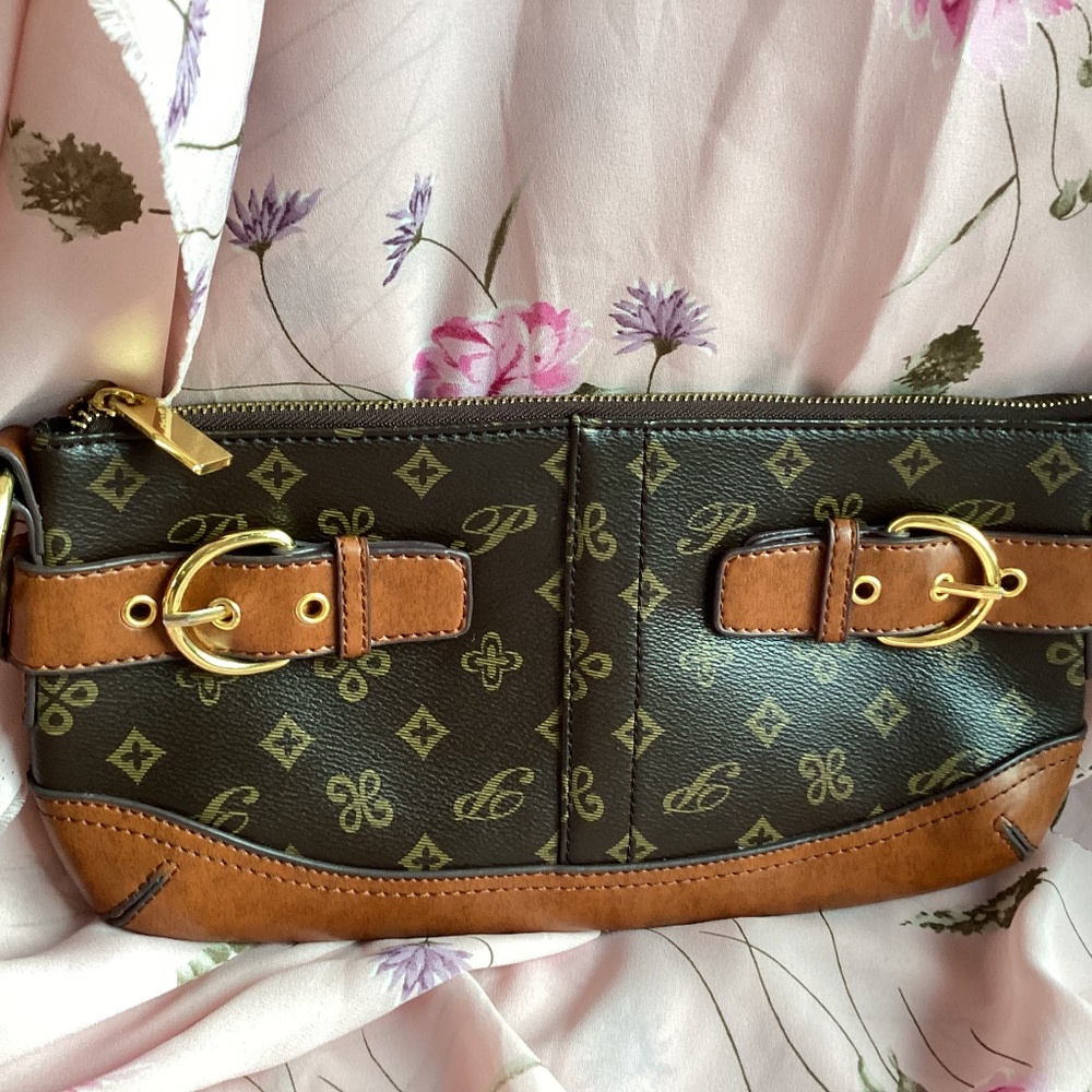 Brown Monogram Clutch